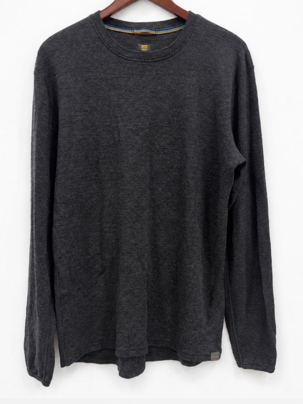 Meriwool Layers Gray Merino Wool Long Sleeve Pullover Shirt Mens XL Top